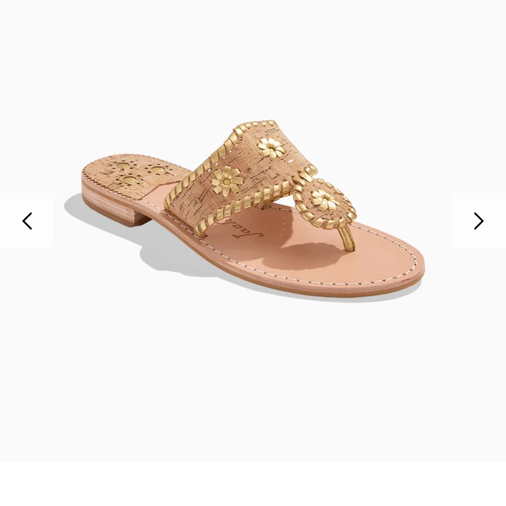 Jack Rogers Women's Gold Sandals BRAND NEW WITH BOX